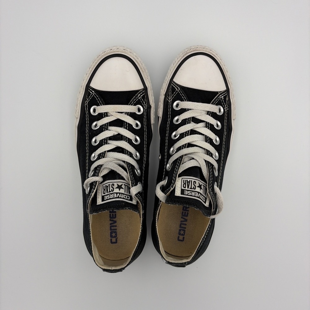 Converse All Star Sneakers Women's Size 6.5 Black Low Top Lace Up Chuck Taylor - Picture 2 of 16